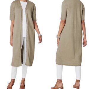 J. Jill Duster/V-neck Cardigan/Topper BNWOT